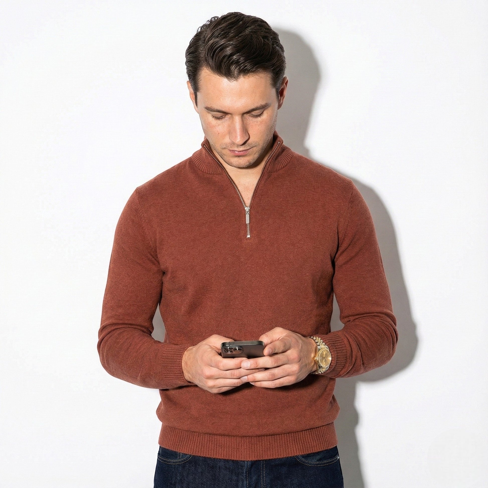 Image of Joe | Men's Quarter-Zip Pullover Sweater