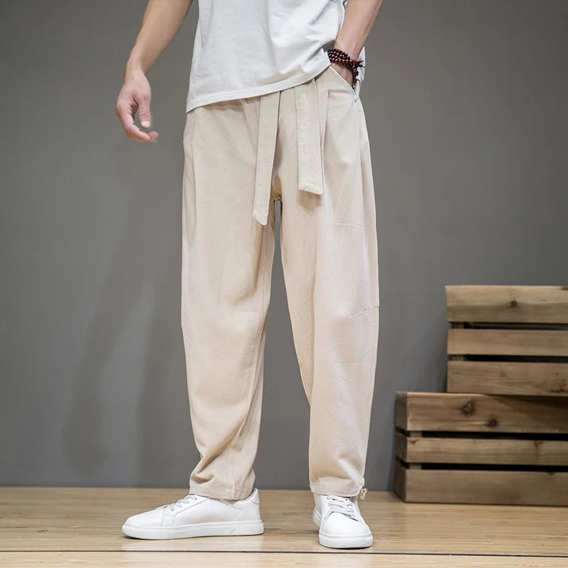 Image of Joel | Men's Wide Leg Belted Pants