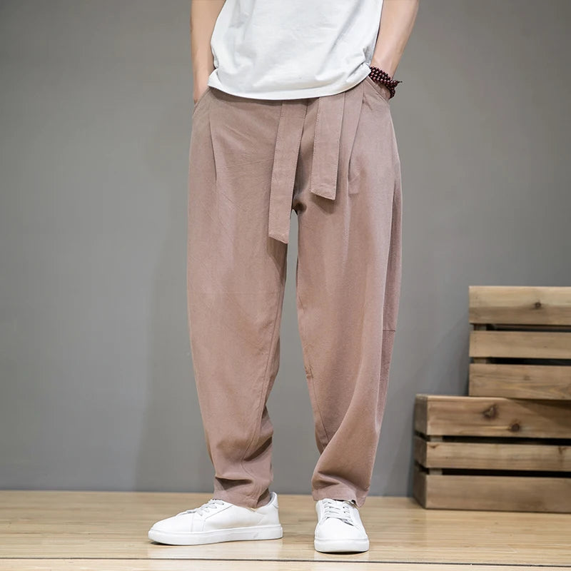 Image of Joel | Men's Wide Leg Belted Pants