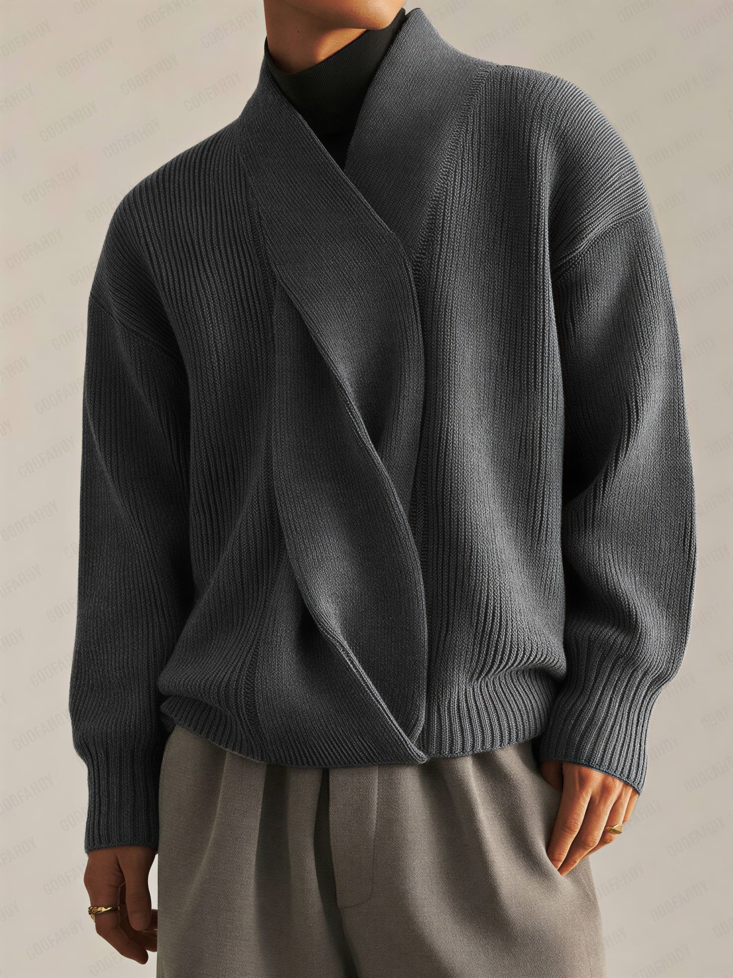 Image of Joey | Men's Shawl Collar Sweater