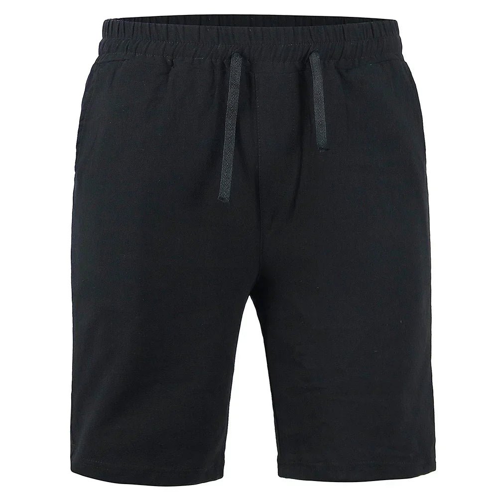 Image of Jonah | Men's Knee-Length Drawstring Casual Shorts