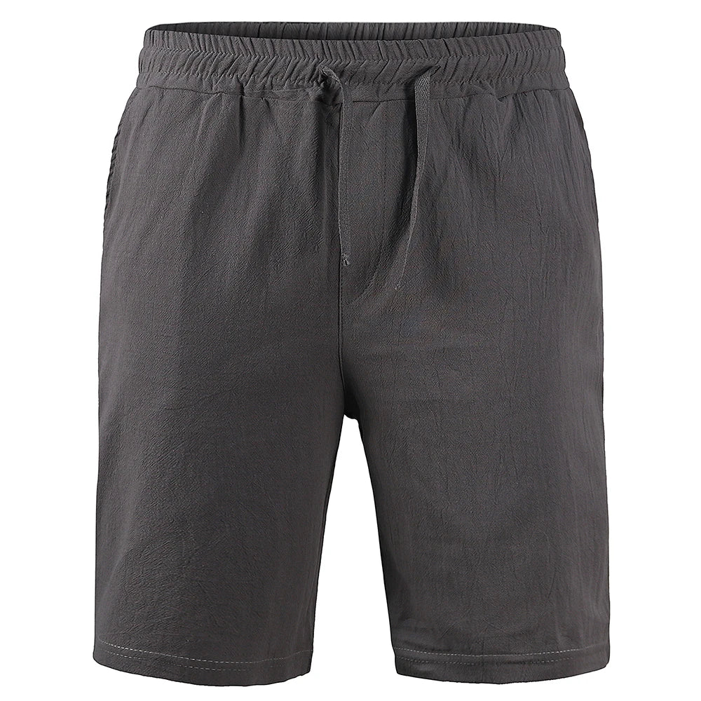 Image of Jonah | Men's Knee-Length Drawstring Casual Shorts