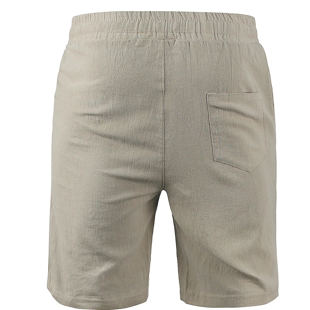 Image of Jonah | Men's Knee-Length Drawstring Casual Shorts