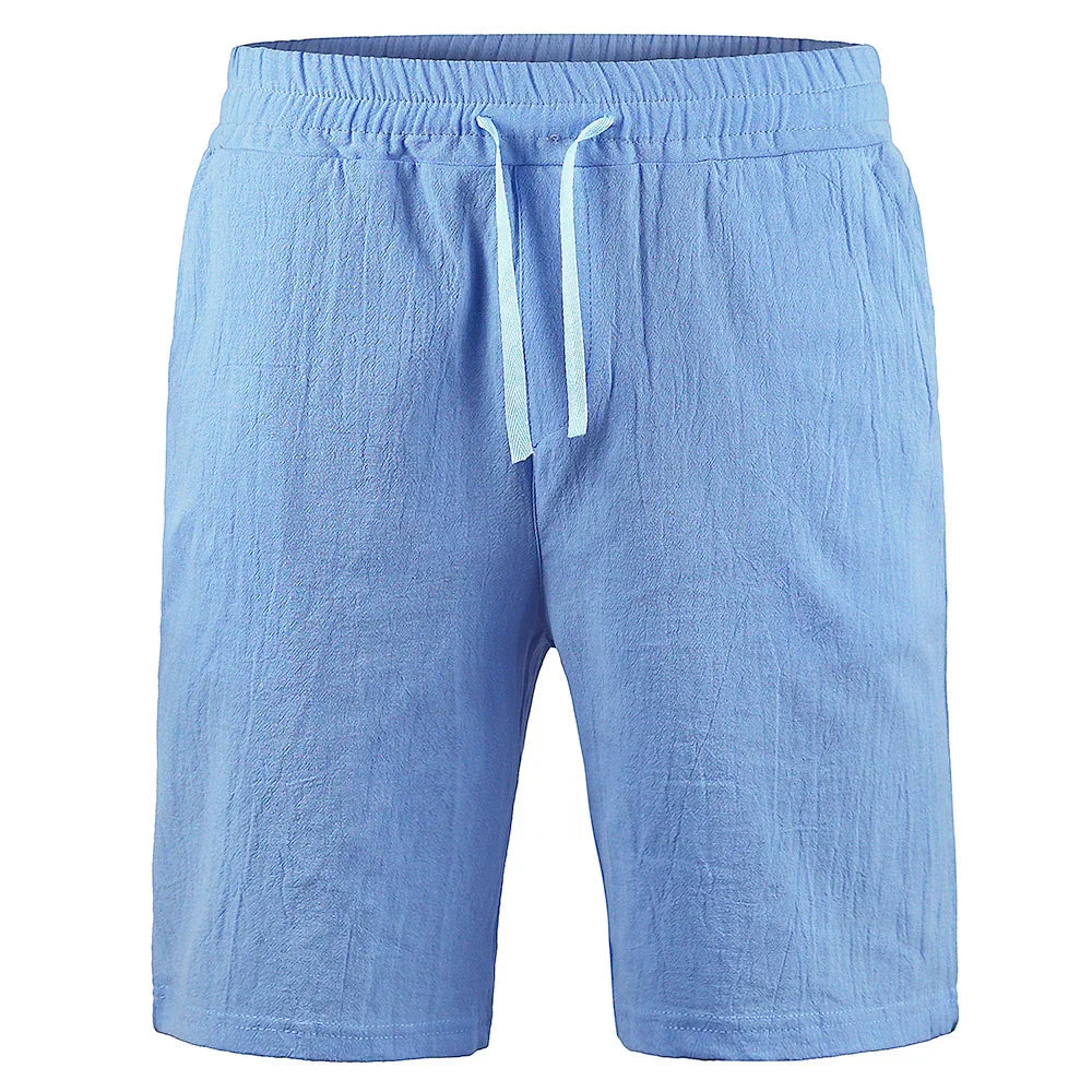 Image of Jonah | Men's Knee-Length Drawstring Casual Shorts