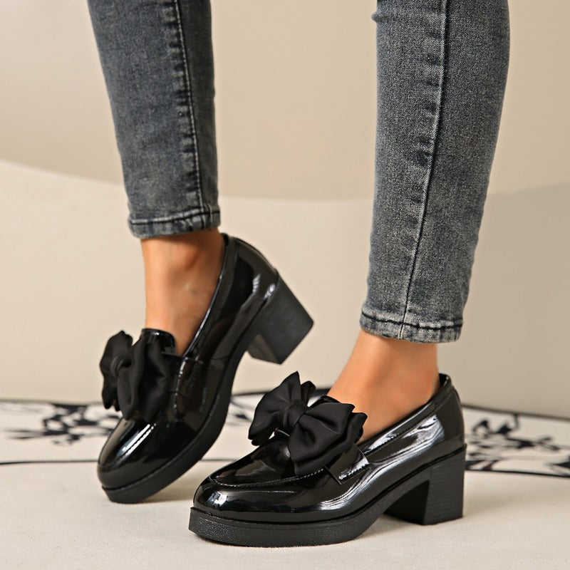 Image of Josephine | Women's Heeled Loafer Shoes