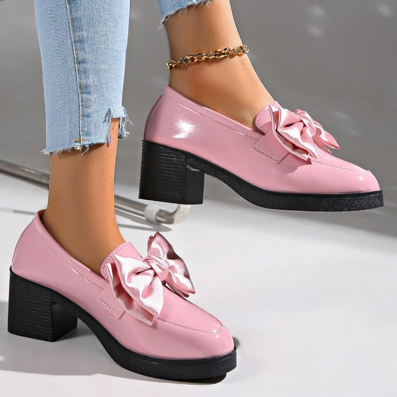 Image of Josephine | Women's Heeled Loafer Shoes