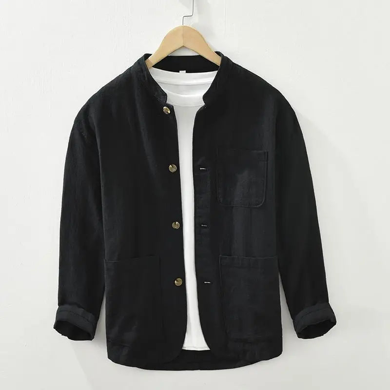 Image of Josiah | Men's Long Sleeve Casual Shirt Jacket