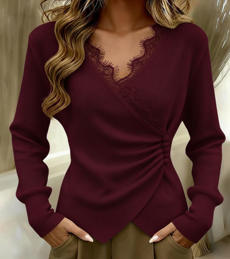 Image of Joy | Women's Wrap Long Sleeve Top