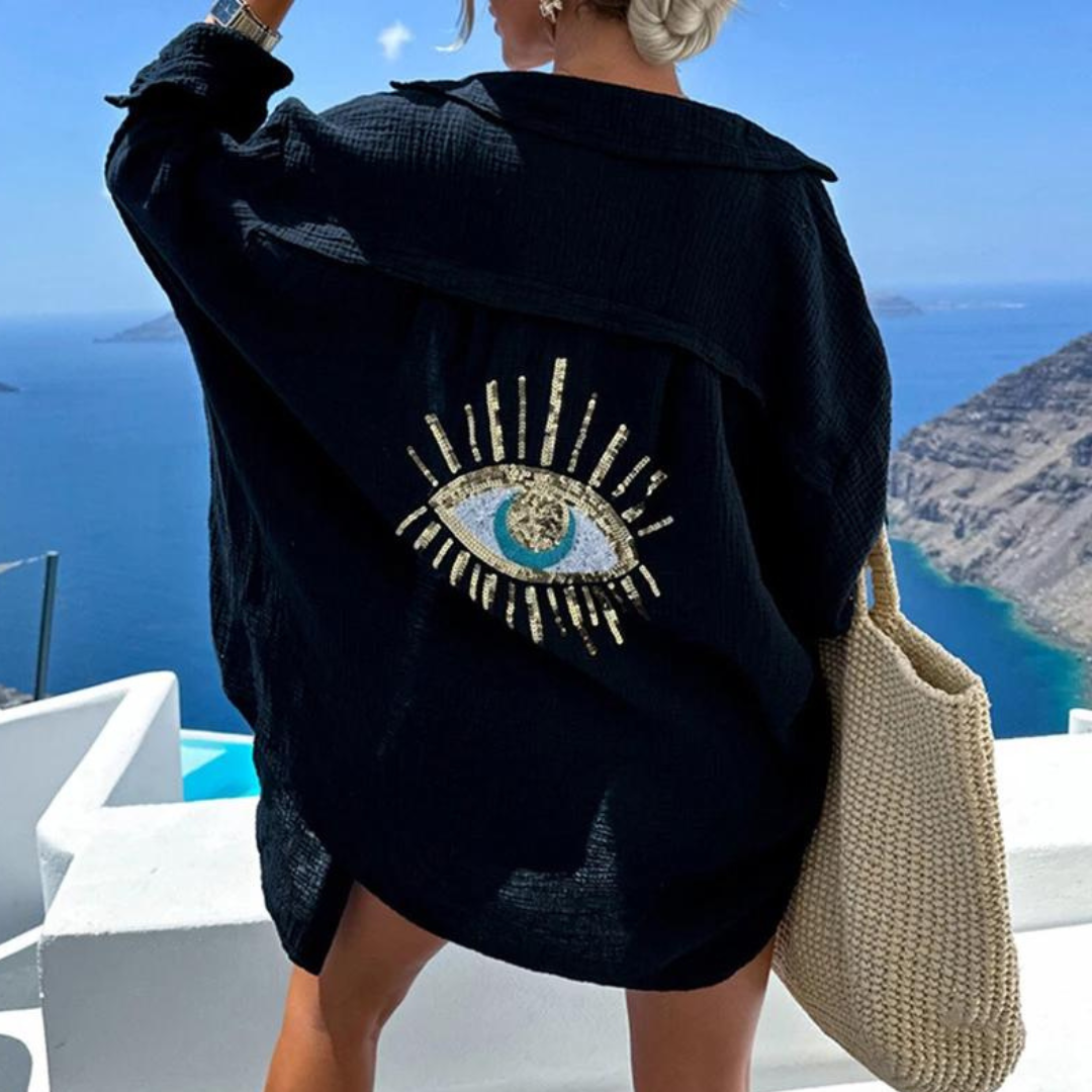 Image of Judie | Women's Lightweight Relaxed Fit Button-Down Overshirt