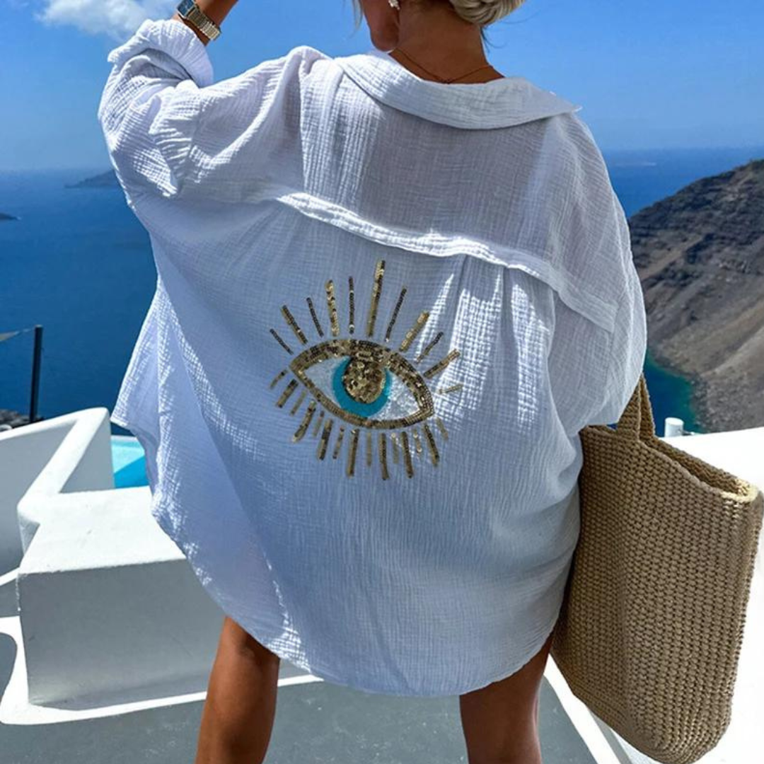 Image of Judie | Women's Lightweight Relaxed Fit Button-Down Overshirt