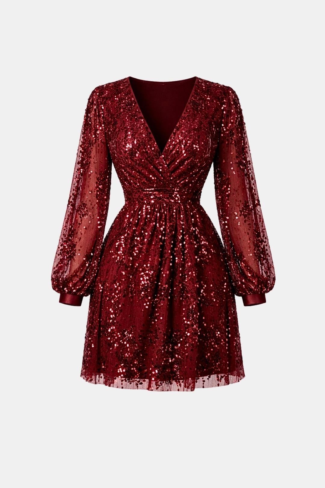 Image of Judie | Women's Sequin Long Sleeve Mini Dress