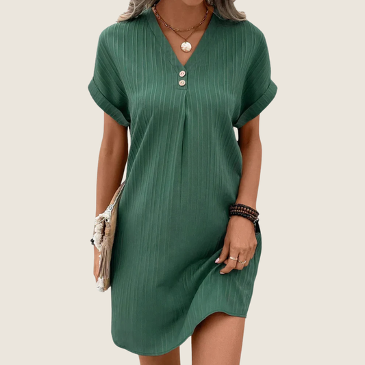 Image of Judie | Women's V-Neck Mini Dress