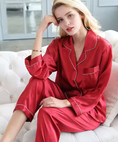 Image of Judy | Women's Long Sleeve Button-Down Pajama Set