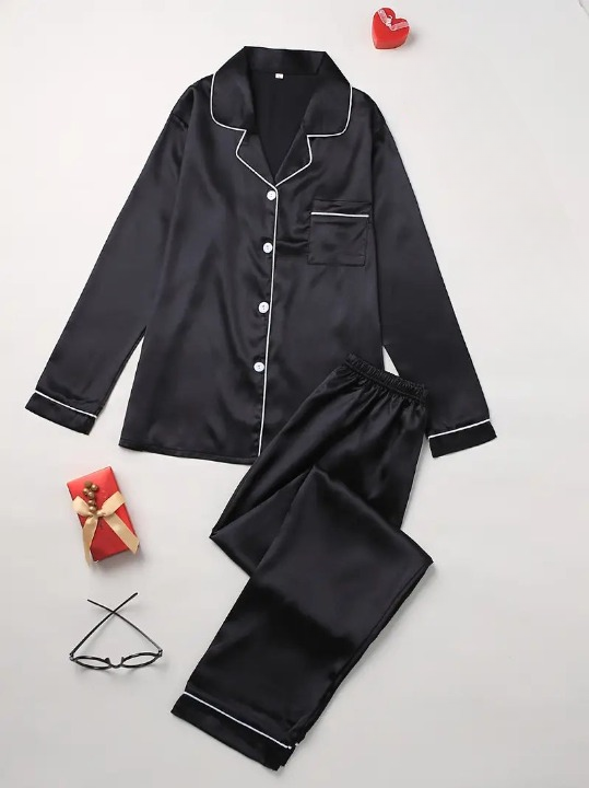 Image of Judy | Women's Long Sleeve Button-Down Pajama Set