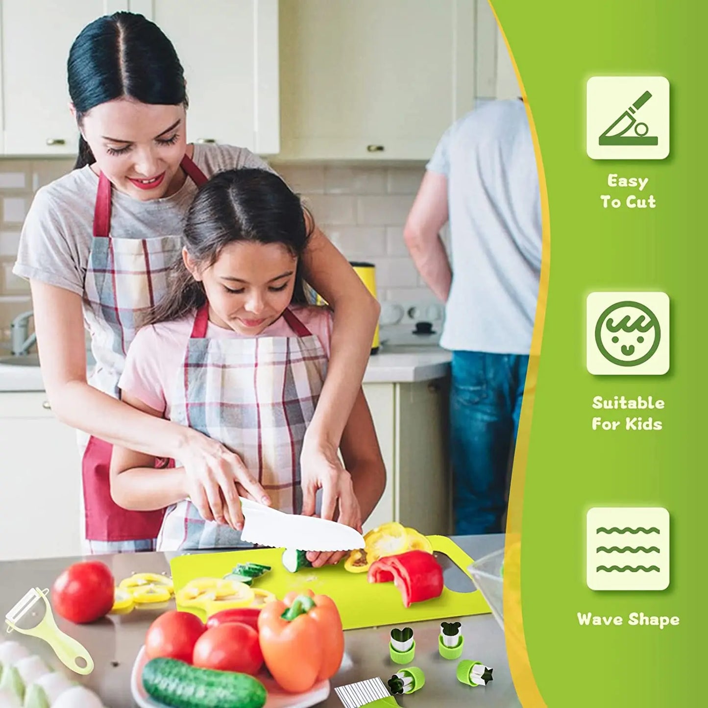 Junior Chef Set - Safe Cutting - Kitchen Set for Kids