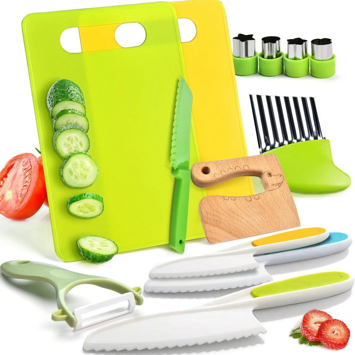 Junior Chef Set - Safe Cutting - Kitchen Set for Kids