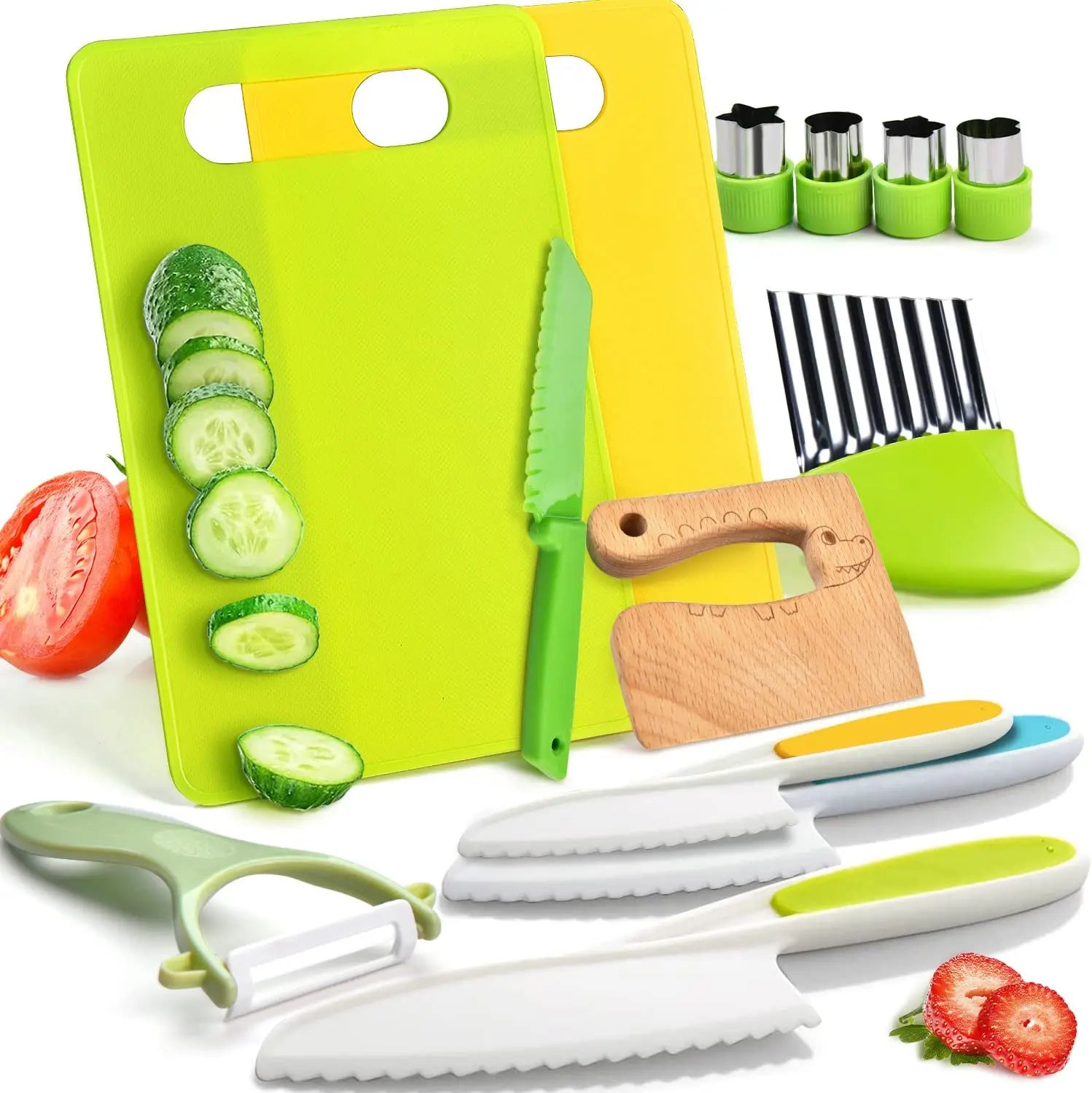 Junior Chef Set - Safe Cutting - Kitchen Set for Kids