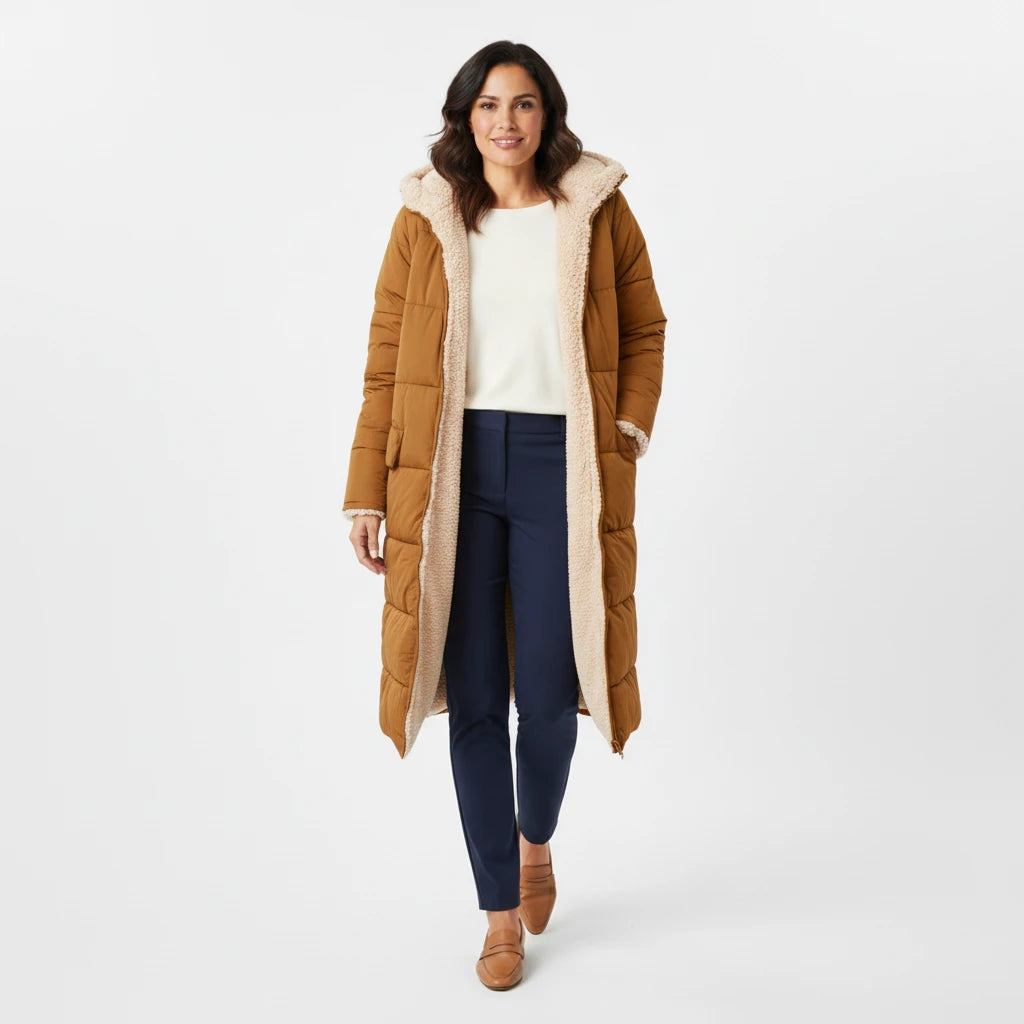 Hooded Puffer Jacket for Women