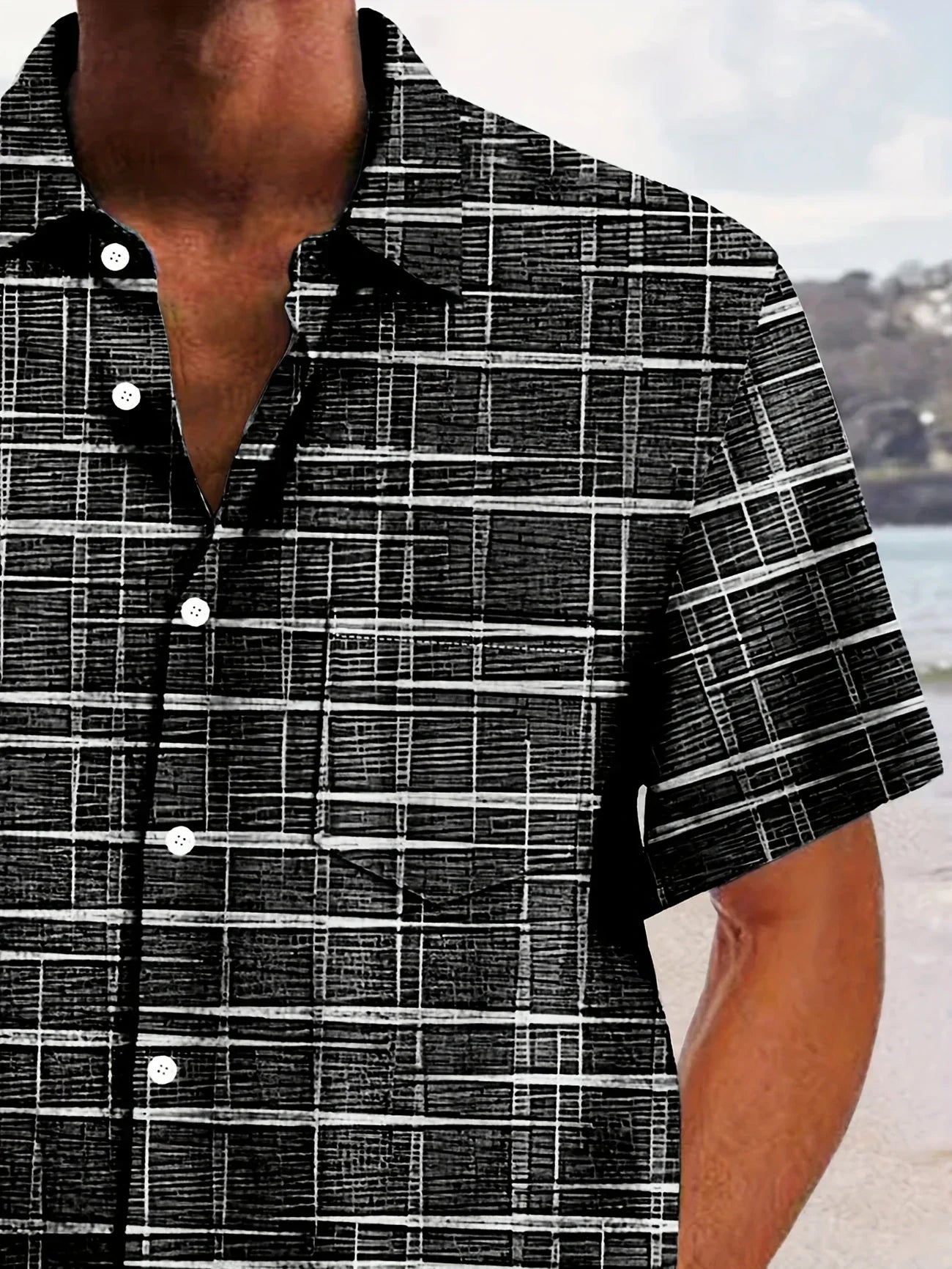 Image of Kane | Men's Button-Down Printed Shirt