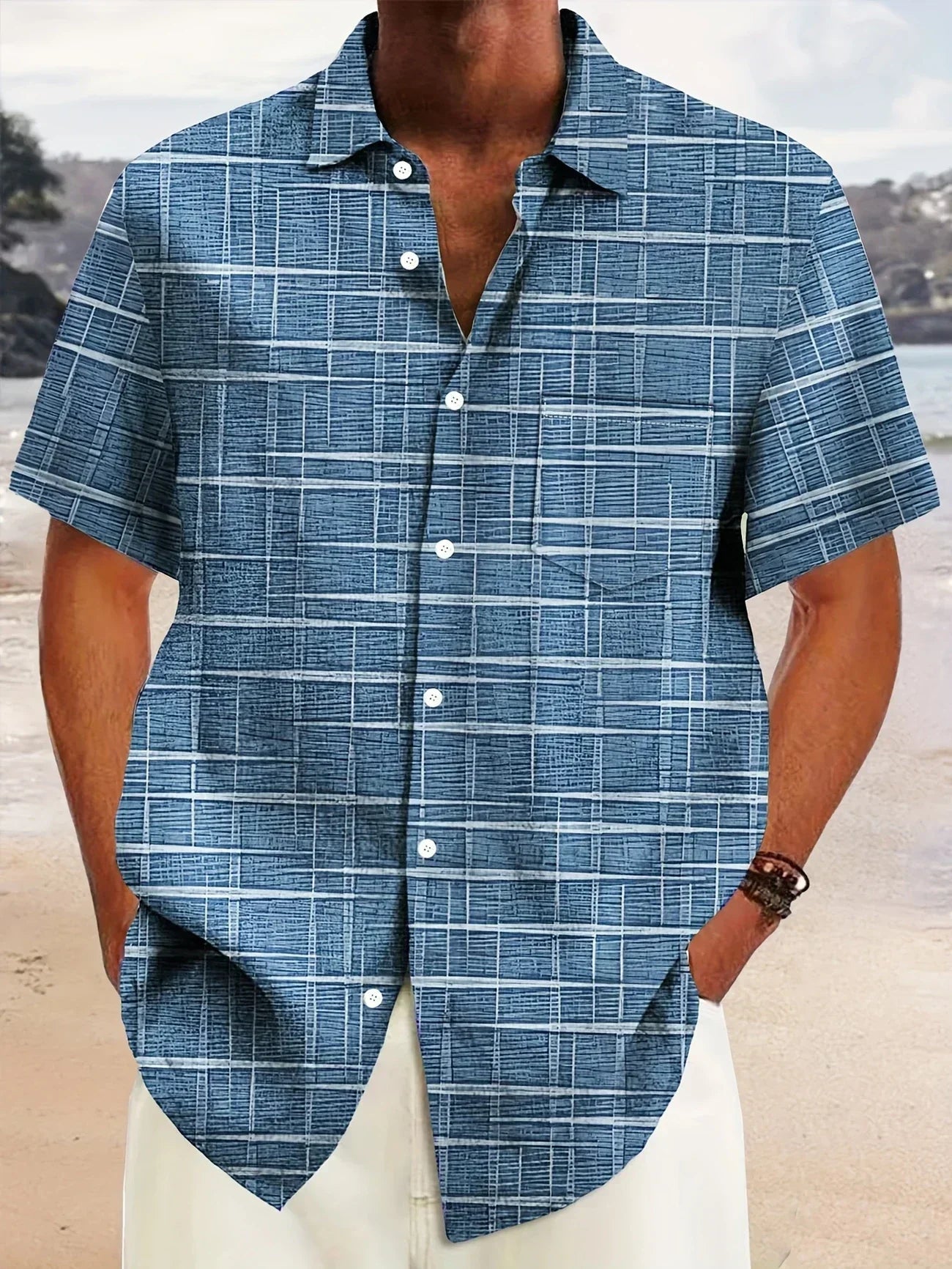 Image of Kane | Men's Button-Down Printed Shirt