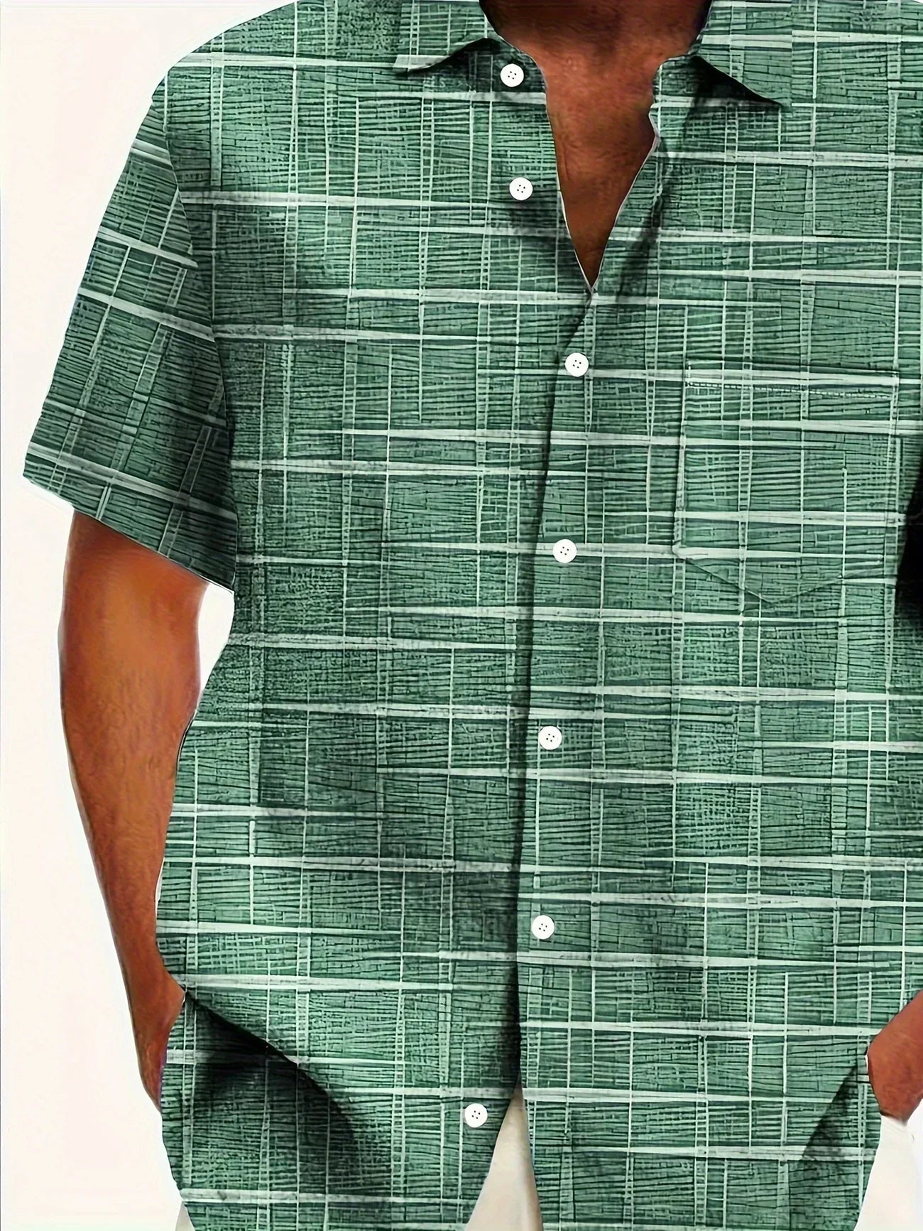 Image of Kane | Men's Button-Down Printed Shirt
