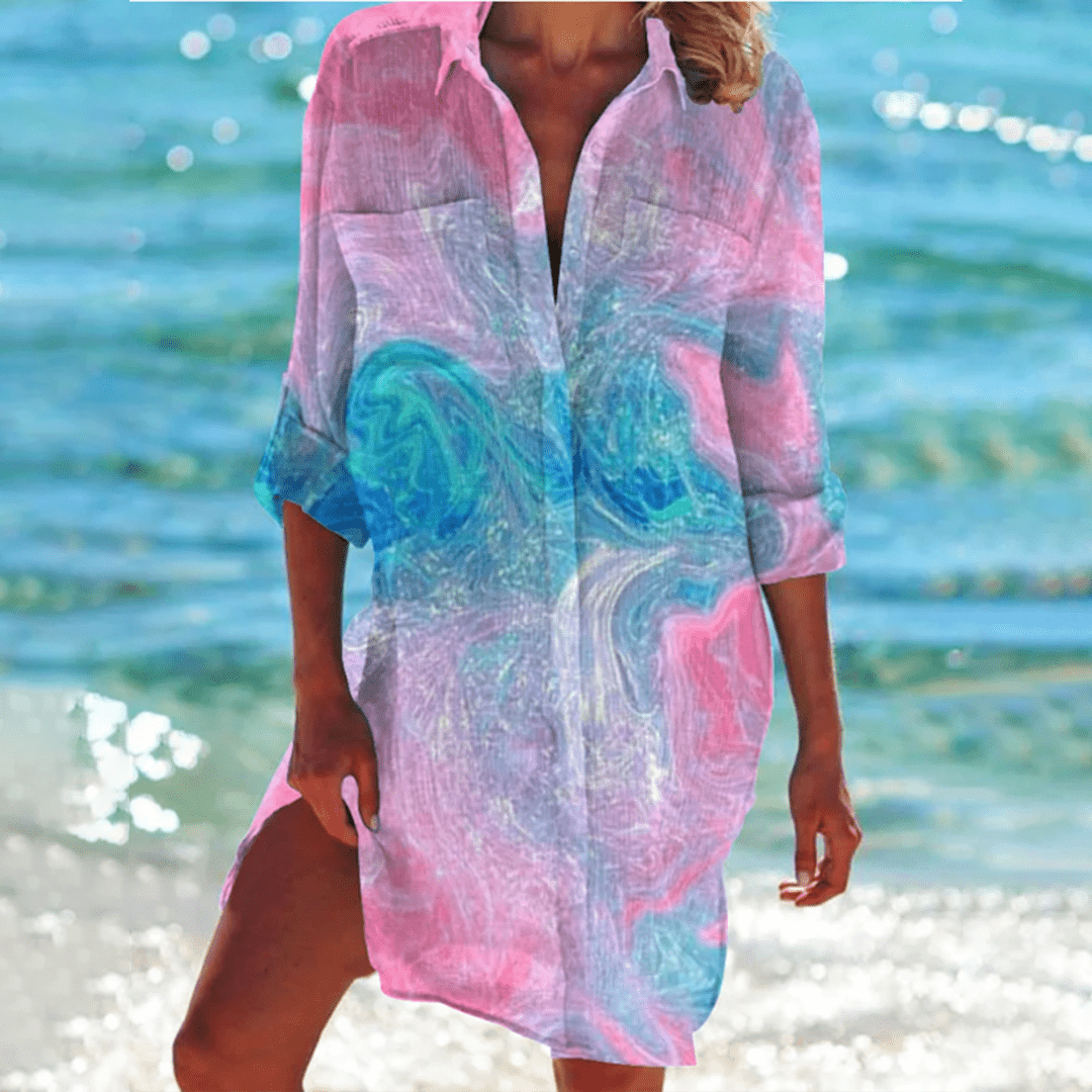 Image of Karen | Women's Button-Down Mini Dress