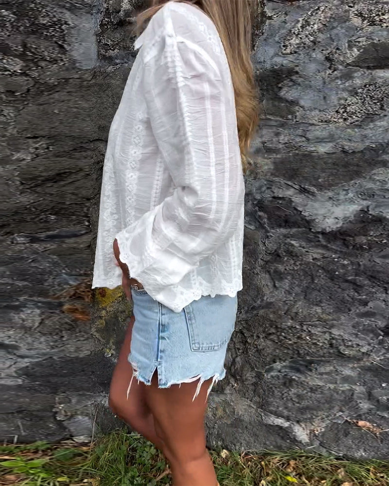 Image of Karen | Women's Button-Down Relaxed Fit Blouse