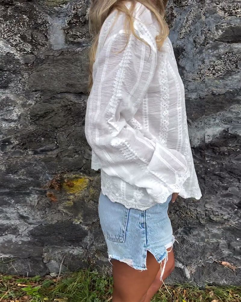 Image of Karen | Women's Button-Down Relaxed Fit Blouse