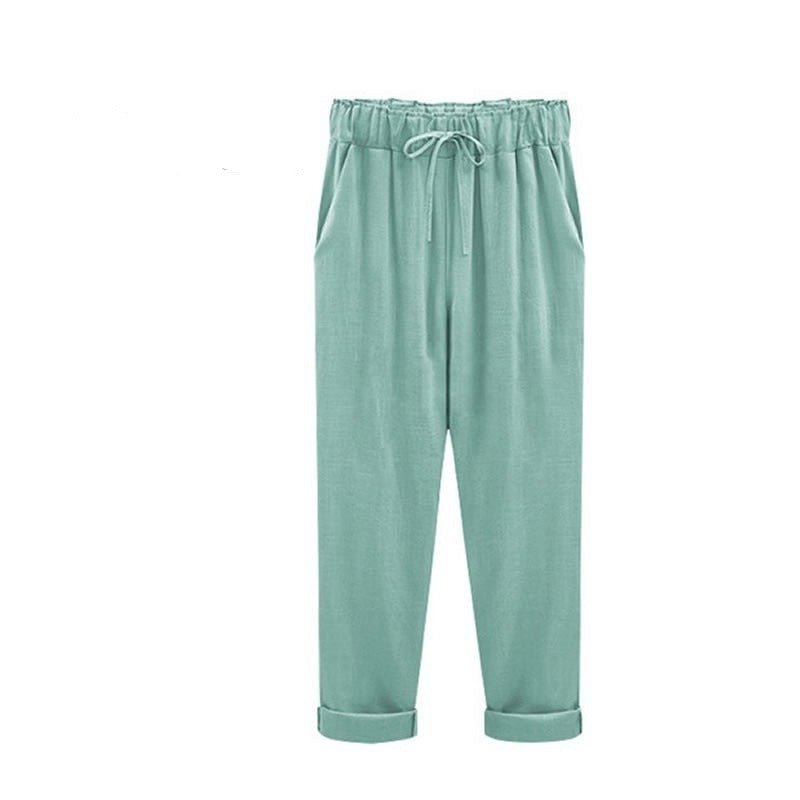Image of Karen | Women's Drawstring Cuffed Trousers