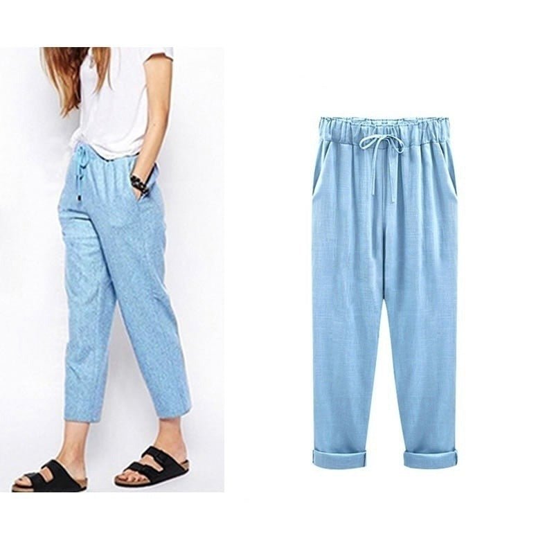 Image of Karen | Women's Drawstring Cuffed Trousers