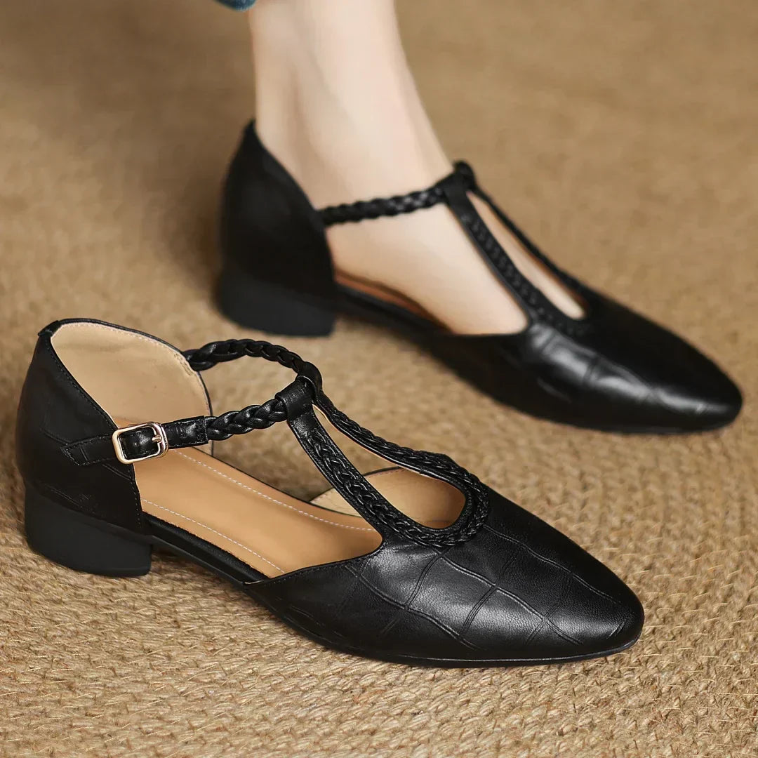 Image of Karen | Women's T-Strap Low Heel Dress Shoes