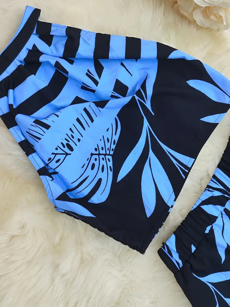 Image of Karina | Women's Halter Top Two-Piece Set