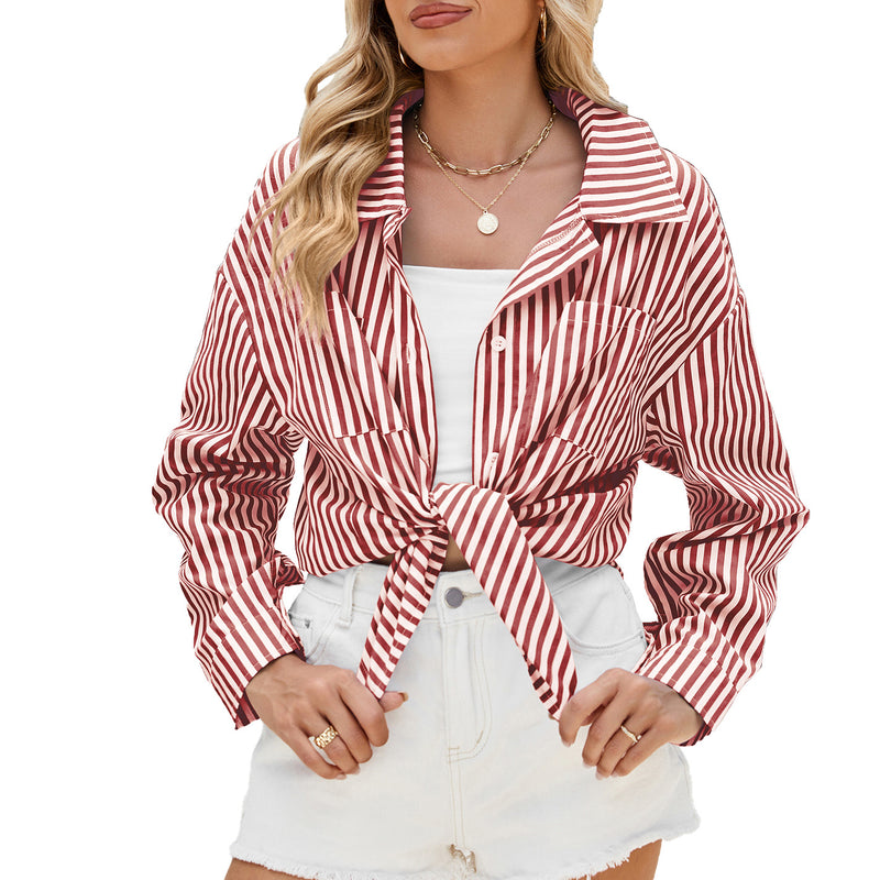 Image of Kate | Women's Long Sleeve Striped Shirt