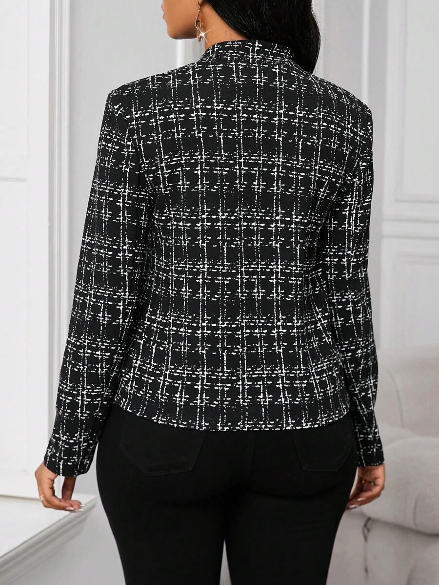 Image of Kate | Women's Open Front Blazer Blouse