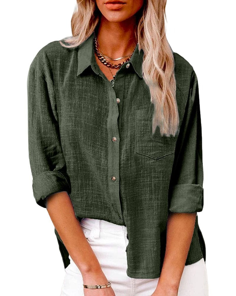 Image of Katelyn | Women's Button-Down Long Sleeve Blouse