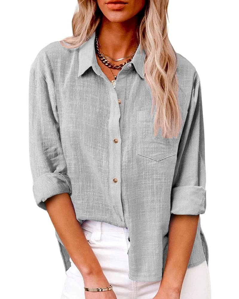 Image of Katelyn | Women's Button-Down Long Sleeve Blouse