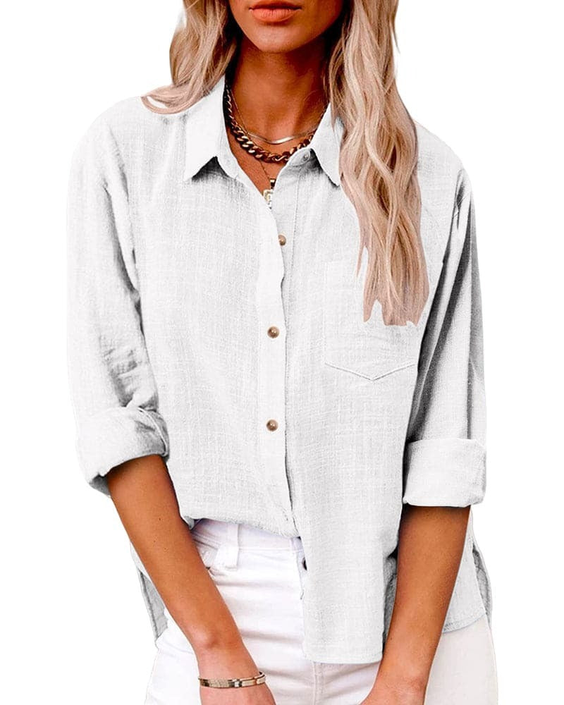 Image of Katelyn | Women's Button-Down Long Sleeve Blouse