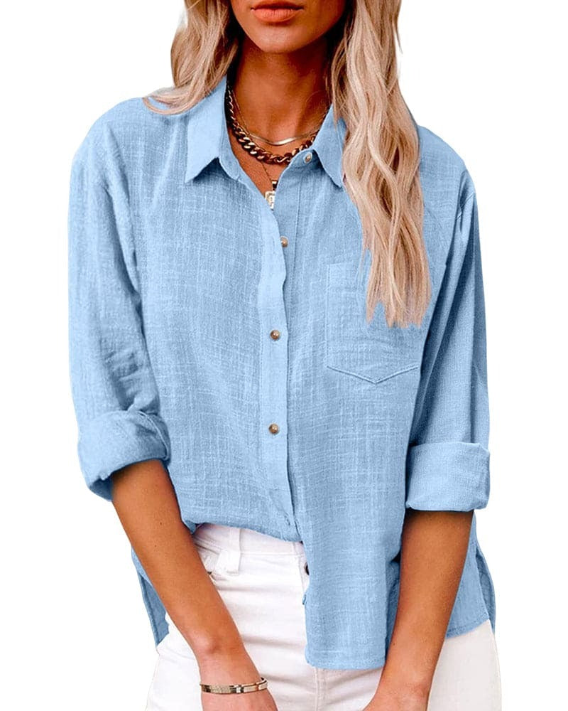 Image of Katelyn | Women's Button-Down Long Sleeve Blouse