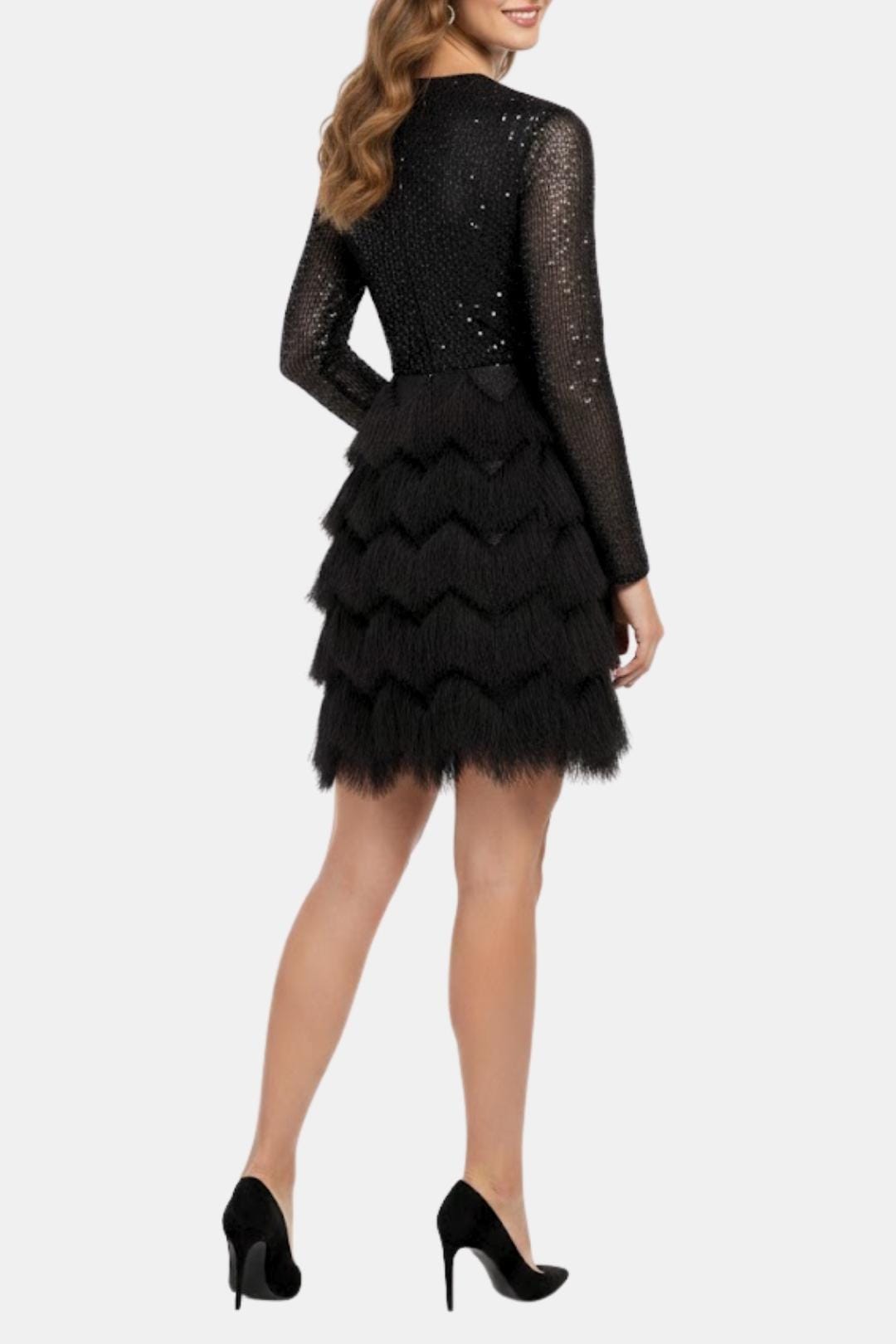 Image of Kathleen | Women's V-Neck Sequin Mini Dress