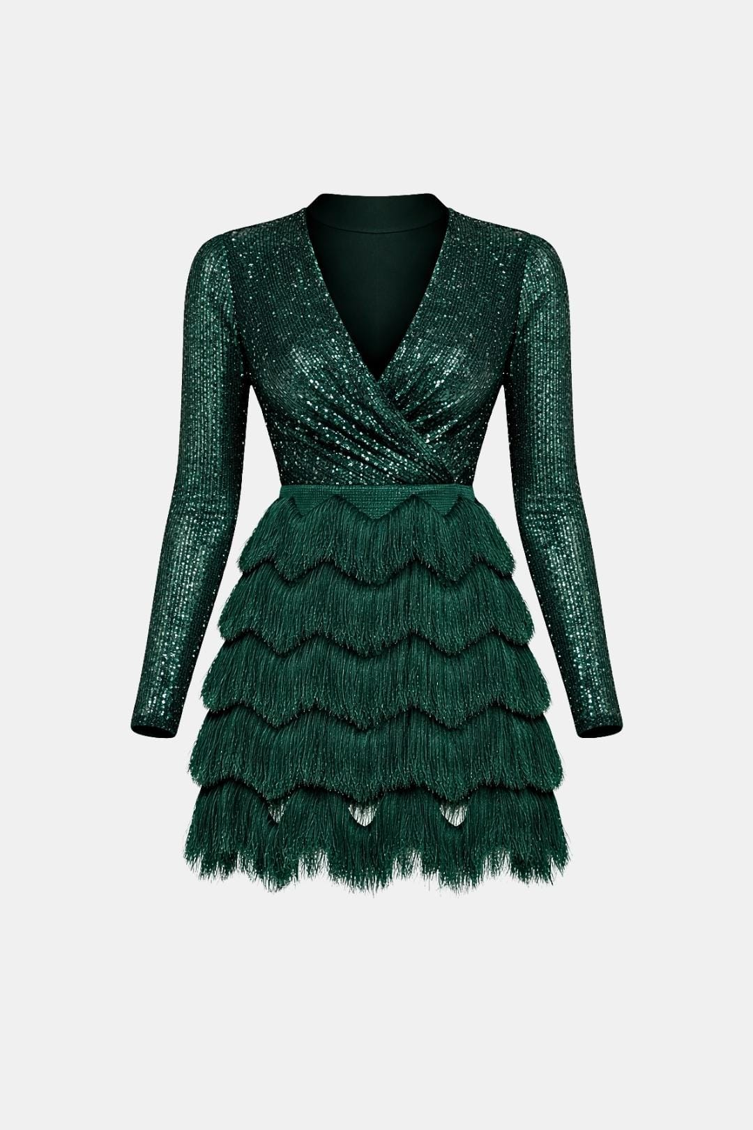 Image of Kathleen | Women's V-Neck Sequin Mini Dress