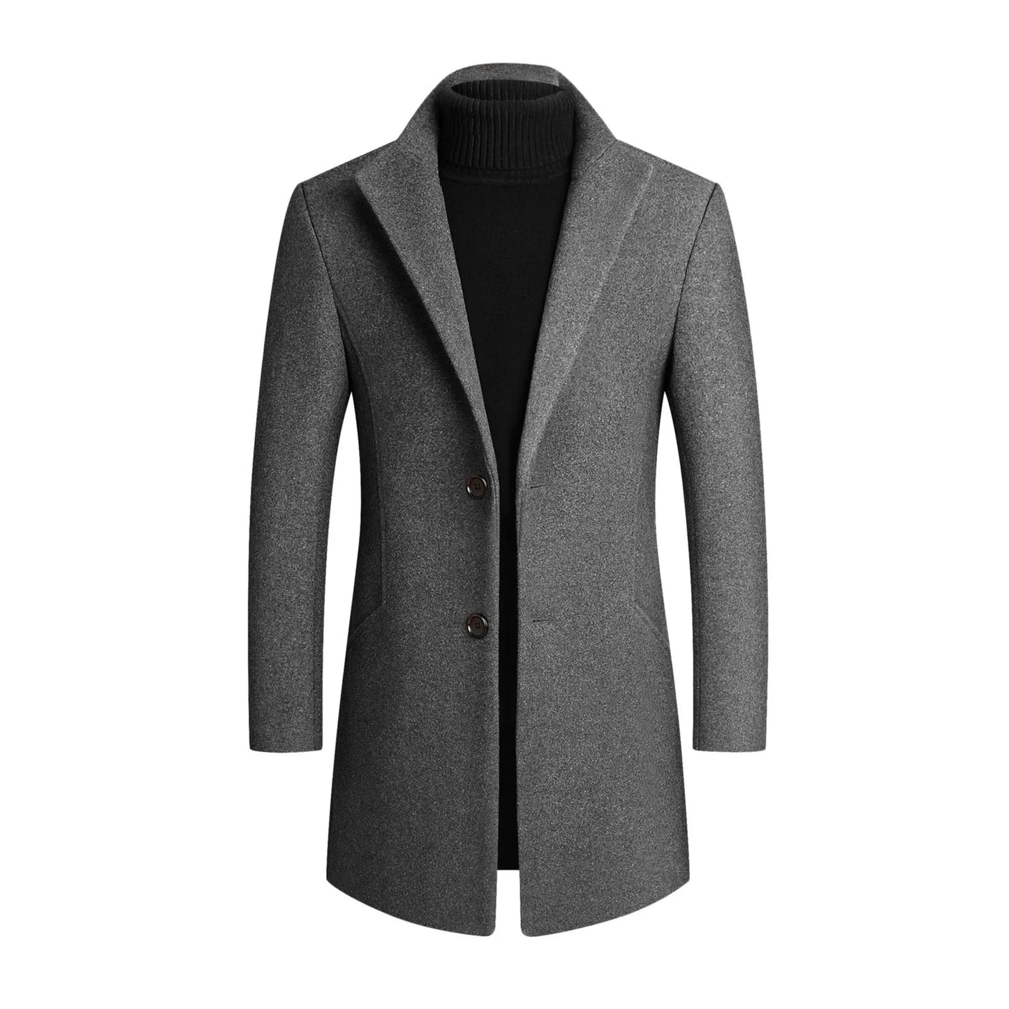 Image of Keegan | Men's Notched Lapel Overcoat