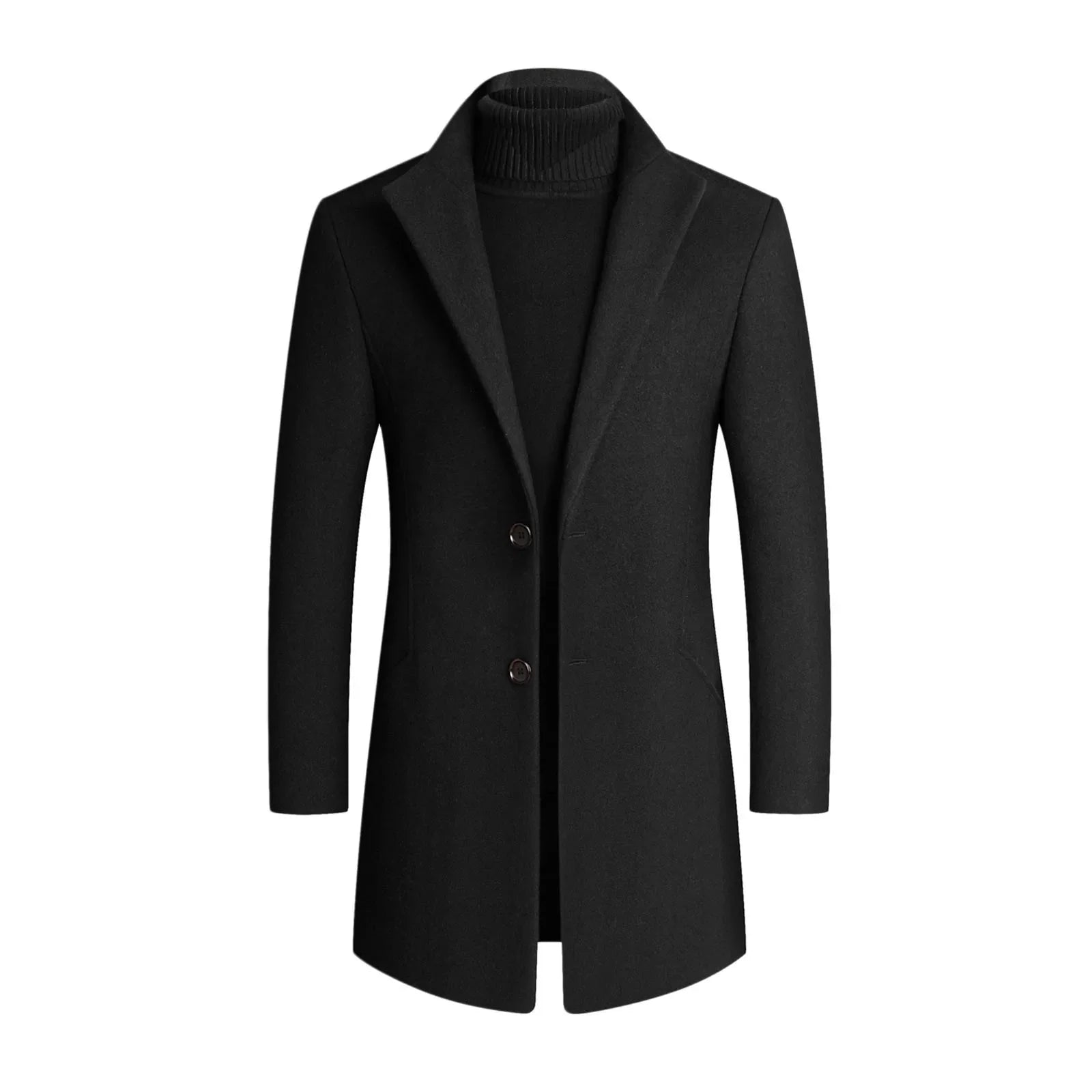 Image of Keegan | Men's Notched Lapel Overcoat