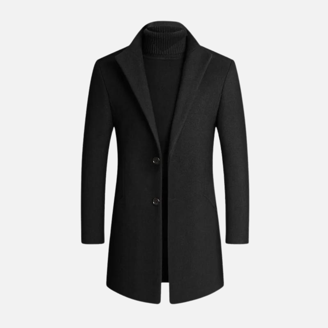 Image of Keegan | Men's Notched Lapel Overcoat