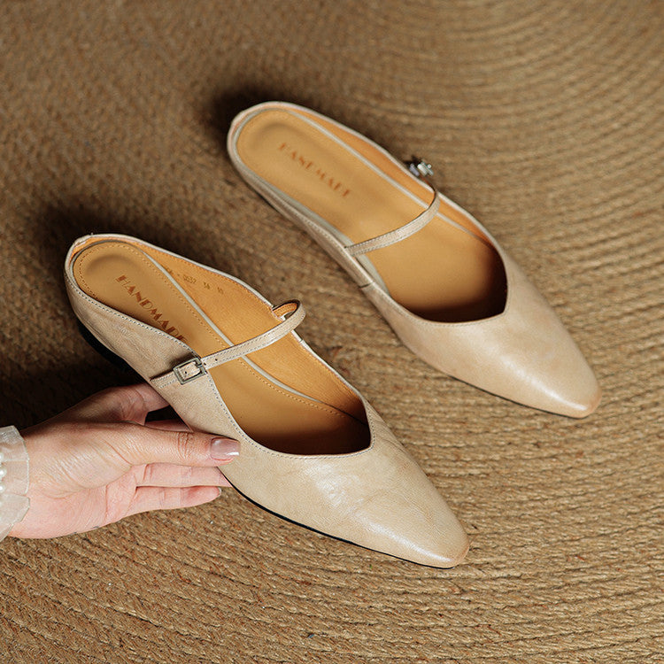 Image of Kelly | Women's Pointed Toe Mule Mary Jane Shoes