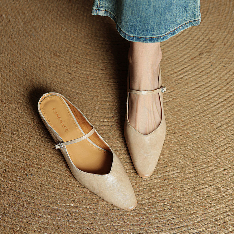 Image of Kelly | Women's Pointed Toe Mule Mary Jane Shoes