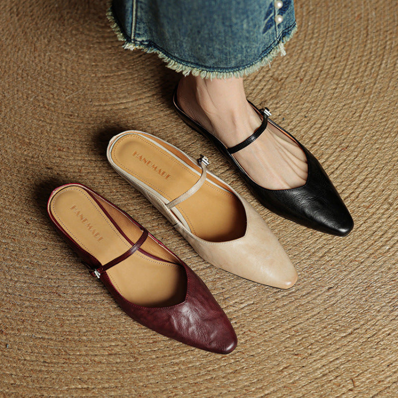 Image of Kelly | Women's Pointed Toe Mule Mary Jane Shoes