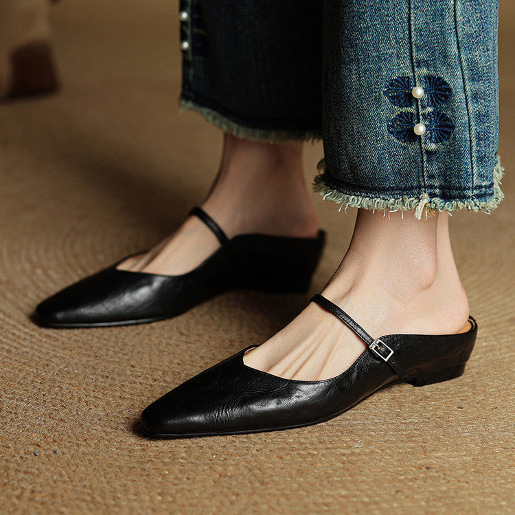 Image of Kelly | Women's Pointed Toe Mule Mary Jane Shoes