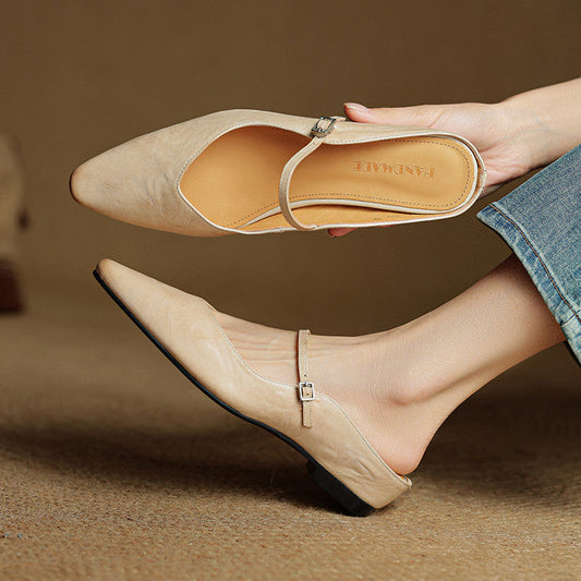Image of Kelly | Women's Pointed Toe Mule Mary Jane Shoes