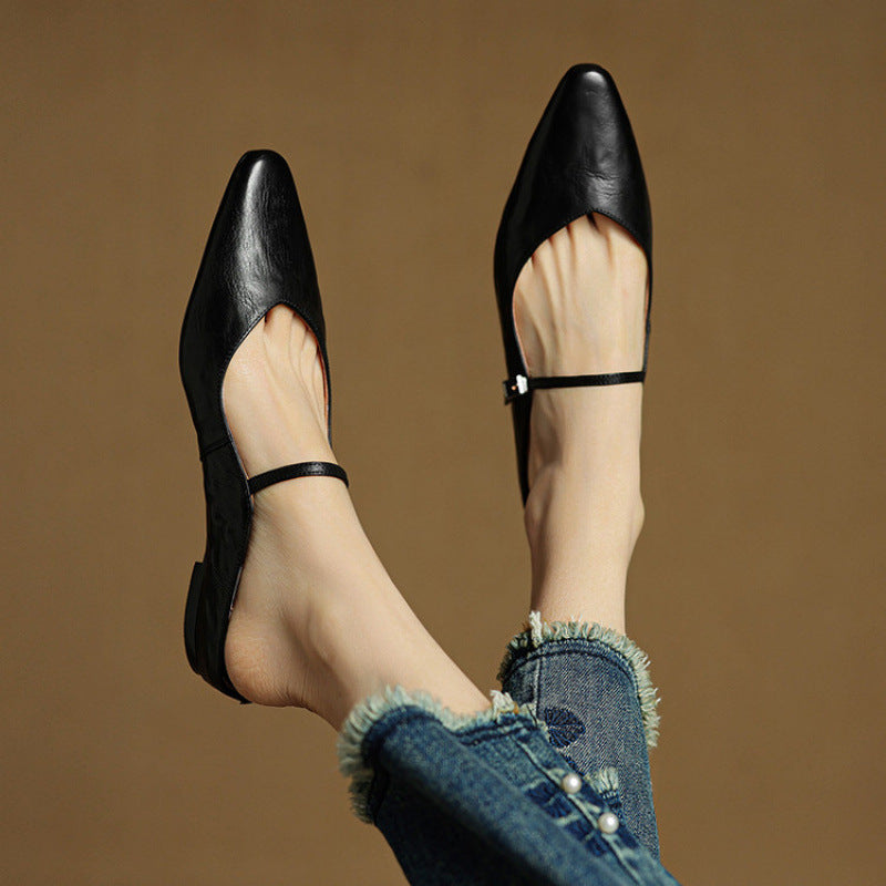 Image of Kelly | Women's Pointed Toe Mule Mary Jane Shoes