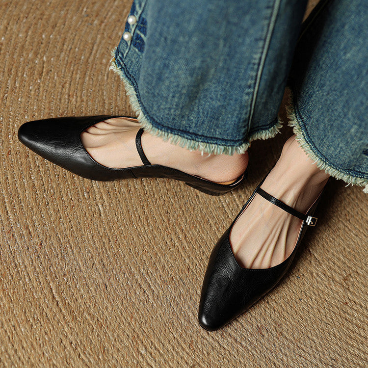 Image of Kelly | Women's Pointed Toe Mule Mary Jane Shoes